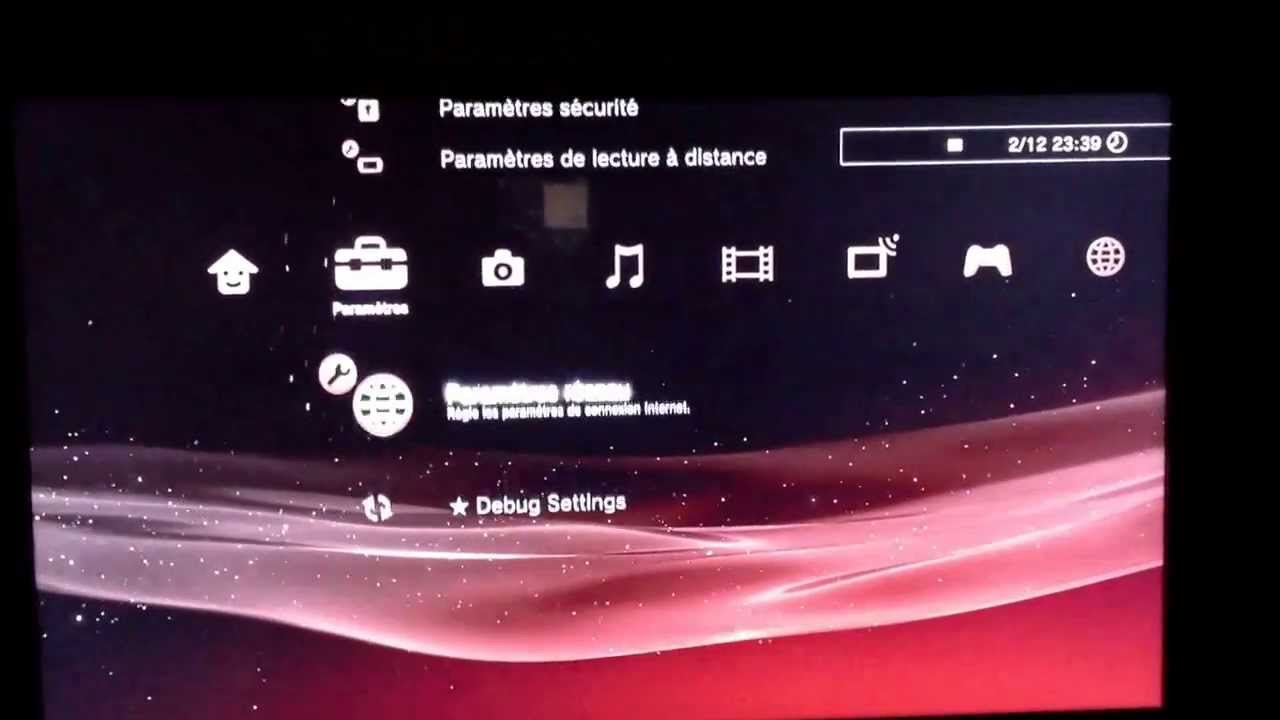 Menu de ma DEX 4.41 demo rapide