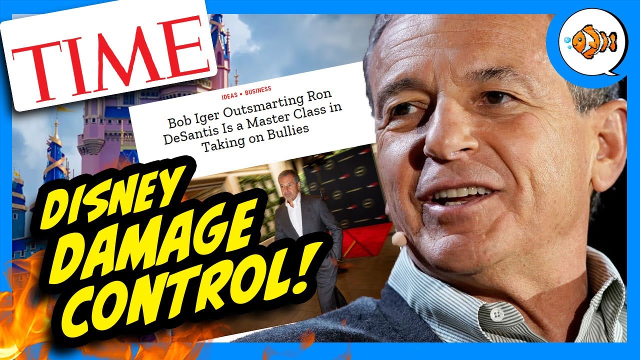 Disney vs. DeSantis DAMAGE CONTROL: Time Magazine's Bob Iger Puff Piece!