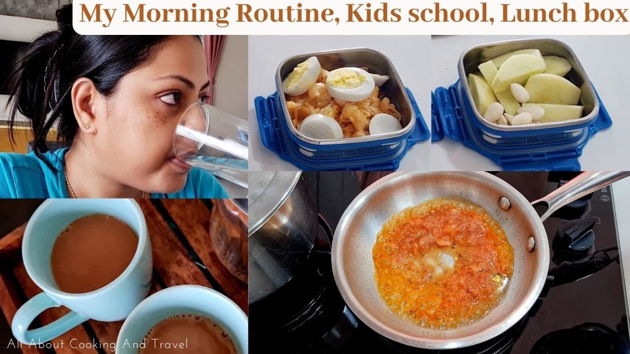 My 6:00am morning routine + kids lunch box idea | All About Cooking And Travel