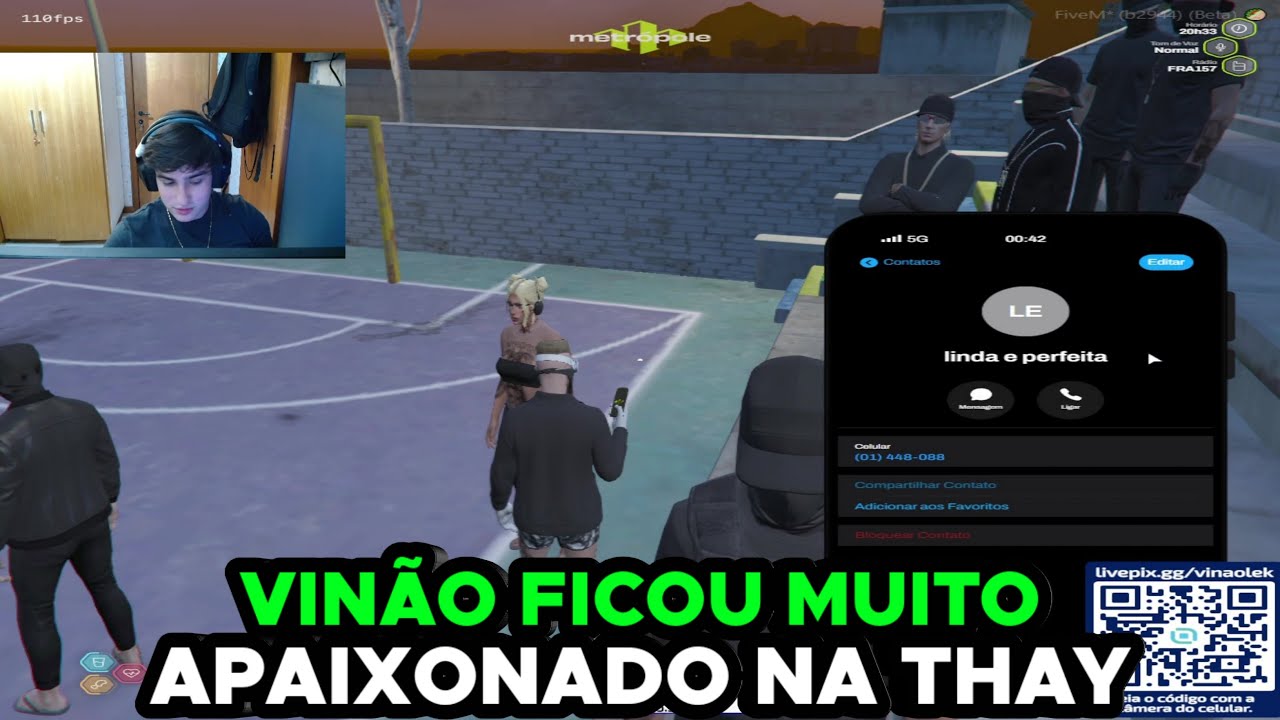 VINÃO SE APAIXONOU NA THAY E PEGOU O CONTATO DELA
