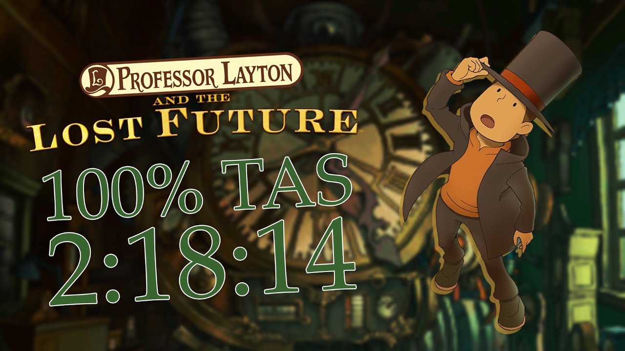 (TAS) Professor Layton and the Lost Future - 100% Speedrun (2:18:14)