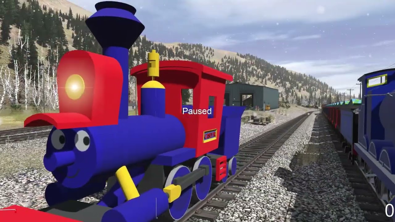 TRAINZ RAILROAD SIMULATOR - CASEY JR CHALLENGES THE BLUE TRAIN!