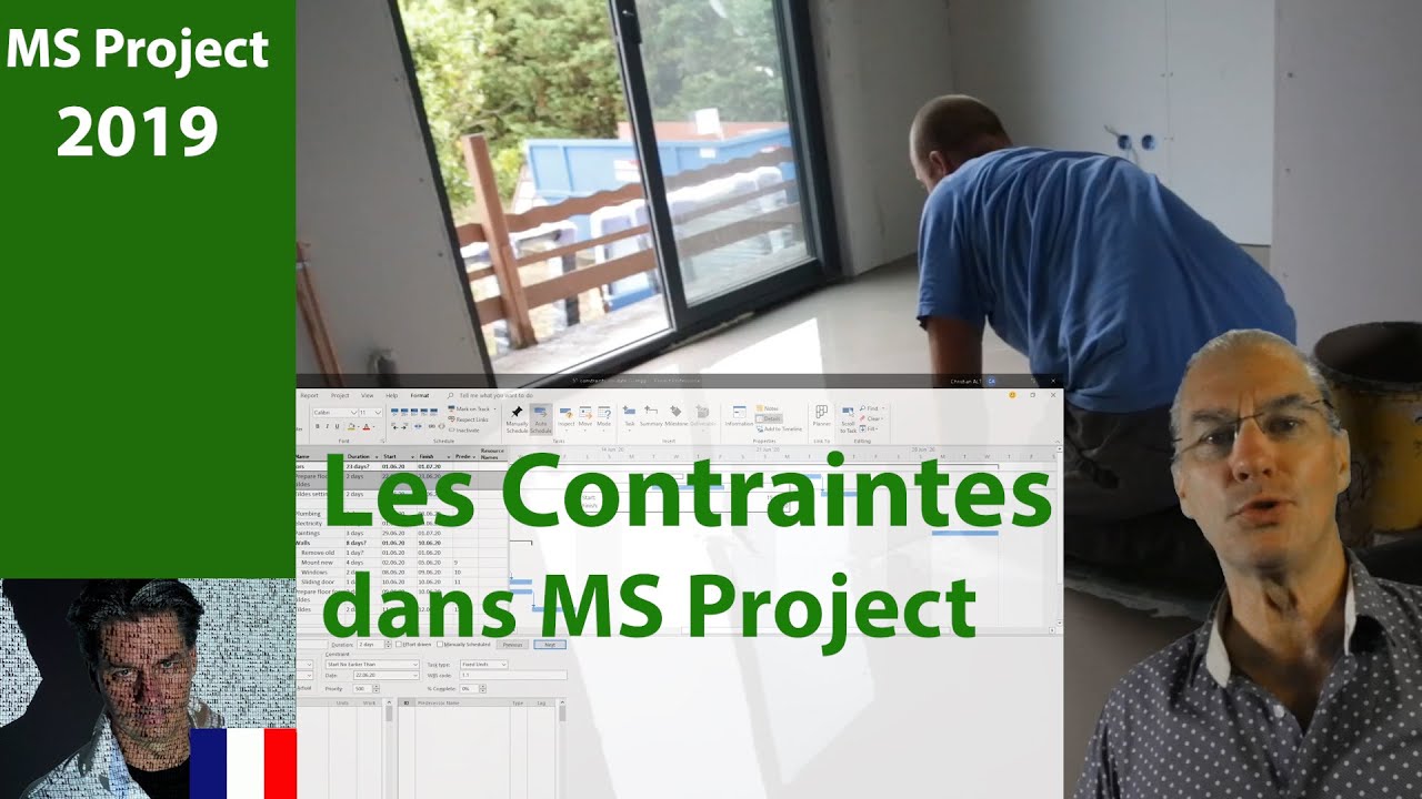 # 51 MS Project 2019 ● Les Contraintes sur les Tâches ● Avançé