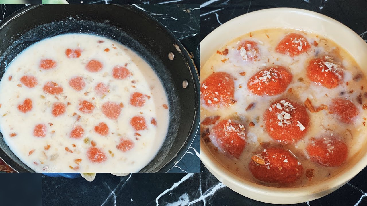 Gajar ki Resmalai | Carrot Sweet Recipe by Kitchen With Umme Ibrahim 