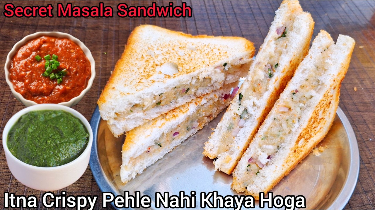 Itna Crispy Aloo Sandwich Pehle Nahi Khaya Hoga | Secret Masala Sandwich Recipe / Breakfast recipe