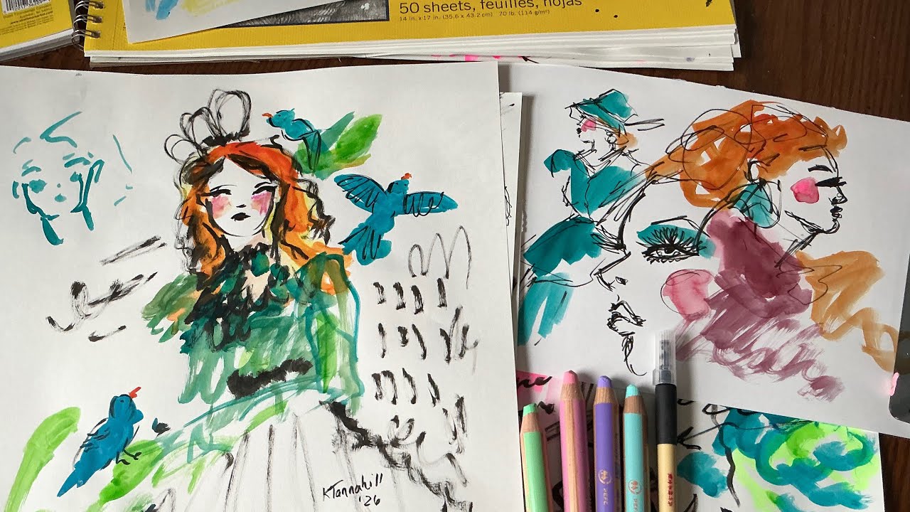 Just Let Go & Draw - Drawing Process Anyone Can Do