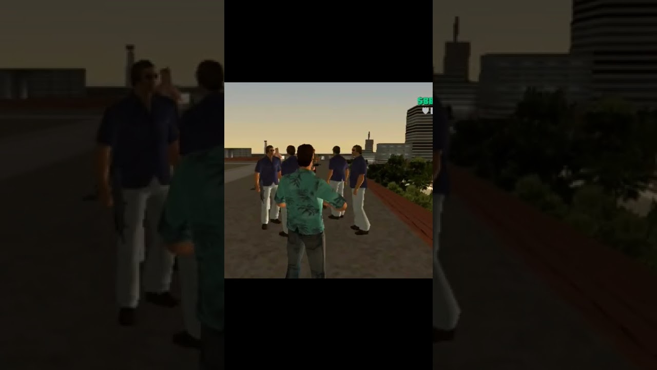 GTA Vice City police vs gang fight #gtavicecity #gtasanandreas #gta5shorts