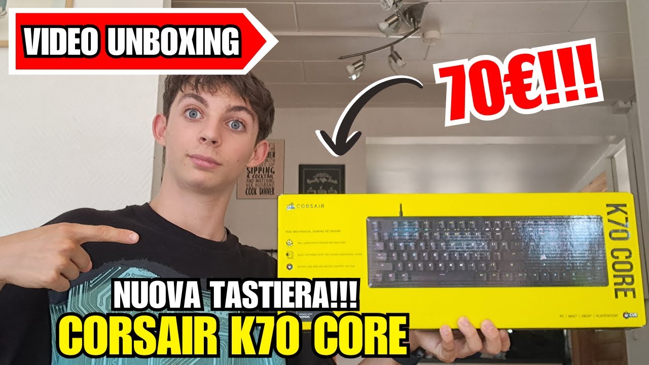 Ho COMPRATO una Nuova TASTIERA da GAMING!!! - CORSAIR K70 Core - UNBOXING ITA