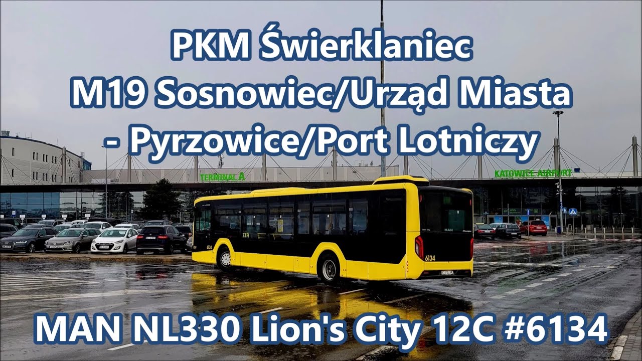 PKM Świerklaniec - MAN NL330 Lion's City 12C EfficientHybrid #6134, linia M19