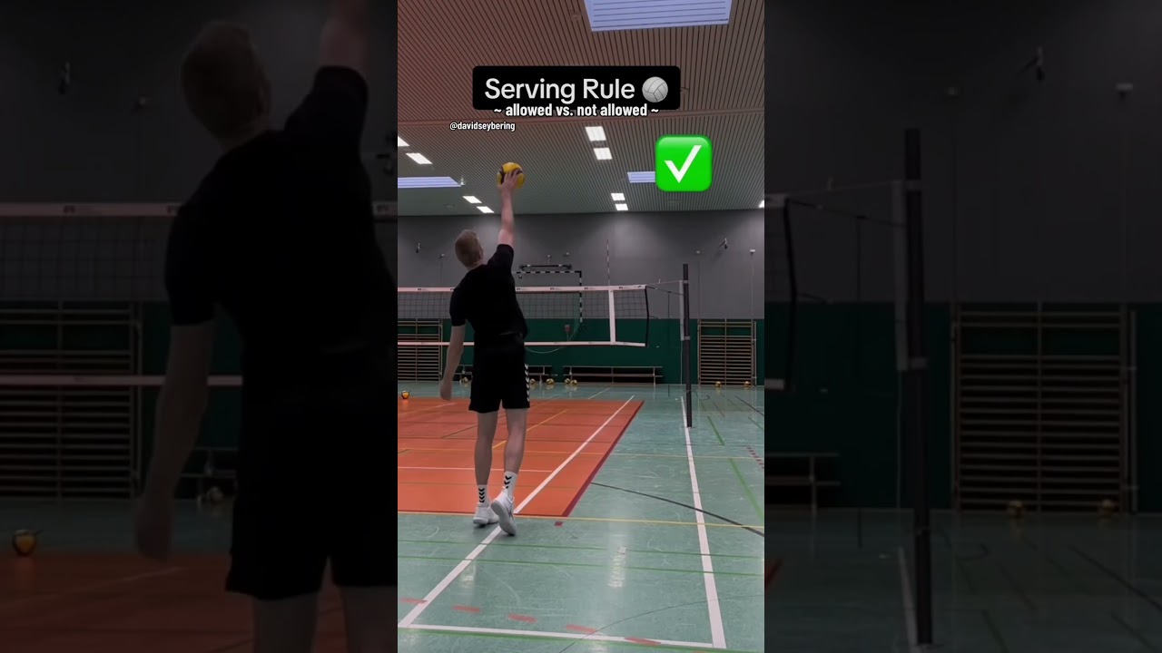 Volleyball Serving Rules Explained 🏐💪 #volleyball