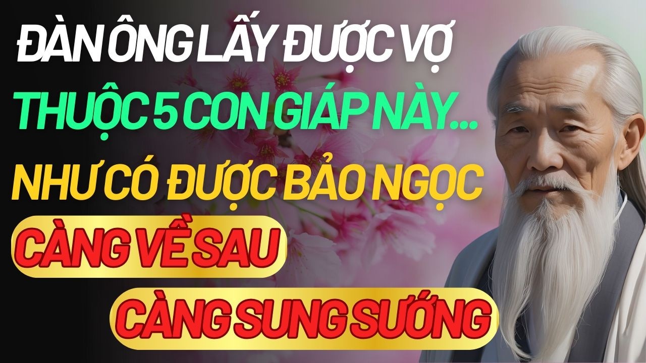 Cổ Nhân Dạy: Đàn Ông Lấy Được Vợ Thuộc 5 Con Giáp Này Như Có Bảo Ngọc Trong Nhà | Hậu Vận Về Sau Tốt
