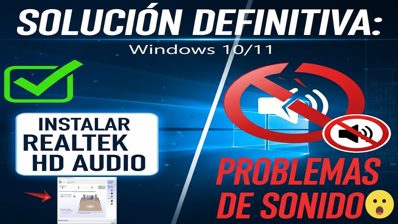 Solución Definitiva: Instalar Realtek HD Audio y Arreglar Problemas de Sonido en Windows 10/11