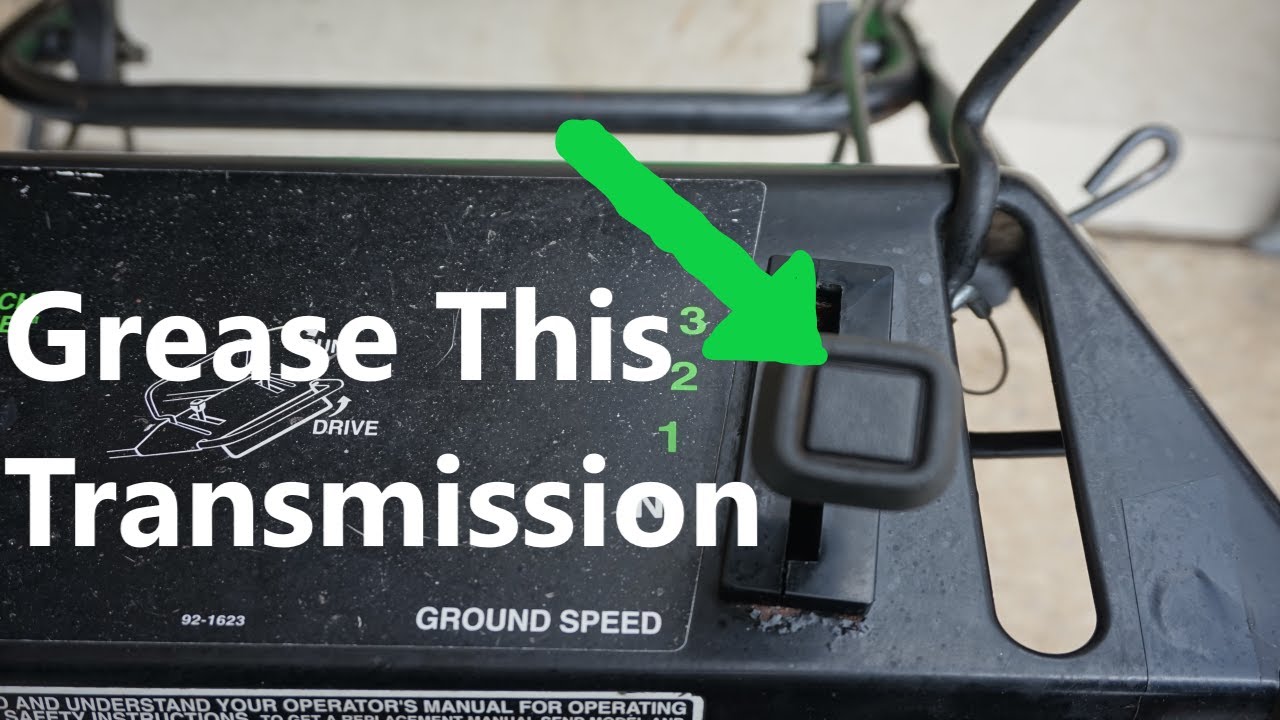 How to Grease a Lawn-Boy/Toro Three Speed Transmission