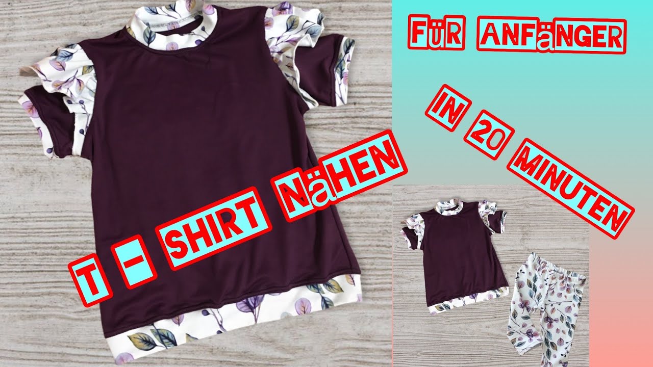 T-Shirt Nähanleitung - für Anfänger - - Kinder Shirt nähen - Shirt ganz einfach selber nähen - DIY