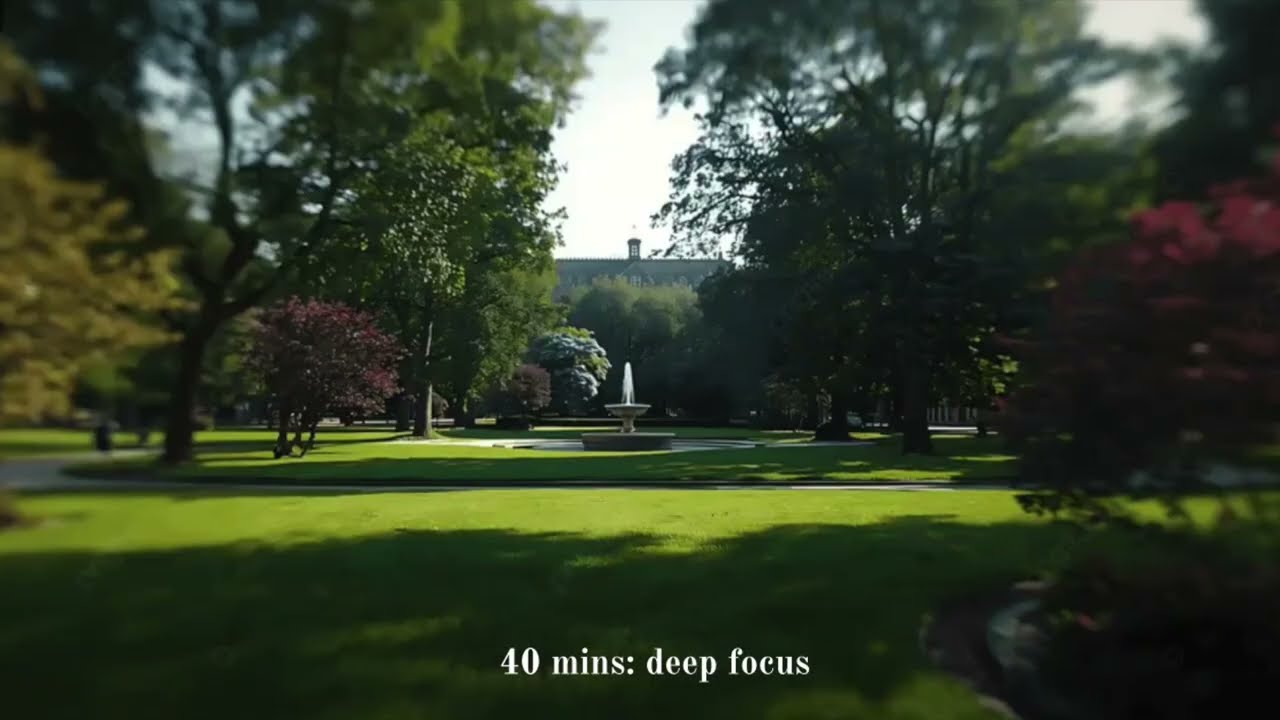 A Quiet Park to Get Things Done 🌿 Focus Music