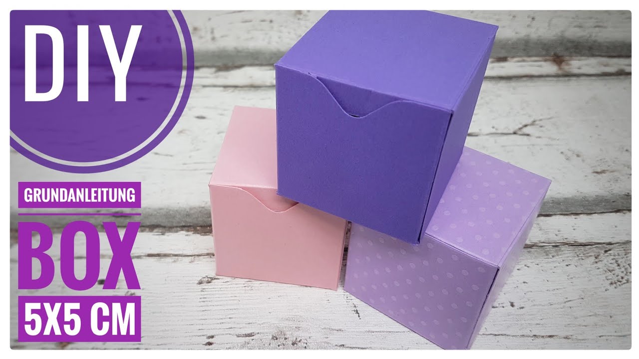 DIY Einfache Geschenkbox 5x5cm Grundanleitung Basiswissen Basteln | Gift Boxes [Tutorial | deutsch]