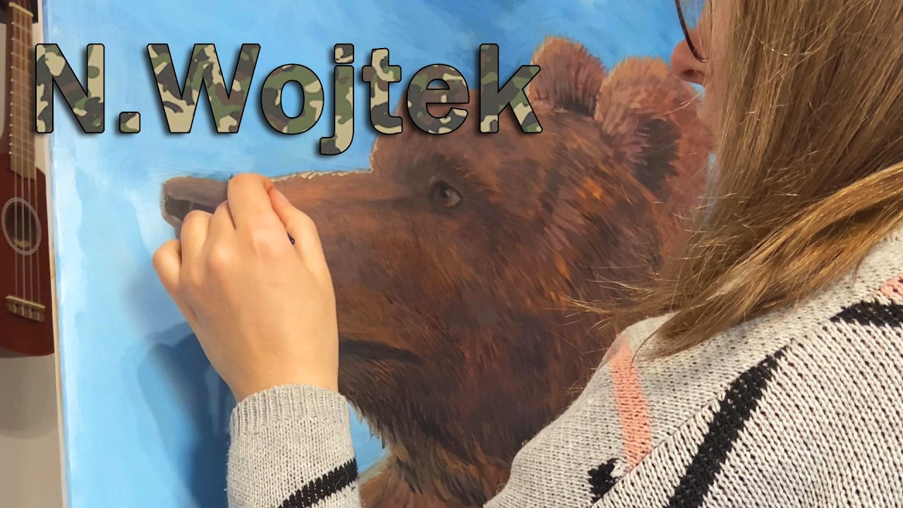 N. Wojtek  Bigger And Better 😁! Acrylic Painting