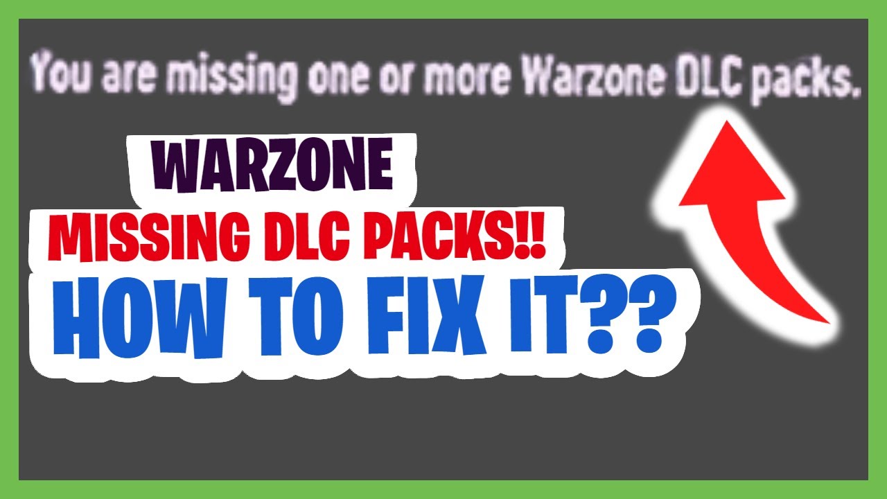 WARZONE MISSING DLC PACKS How to Fix? Missing One or More Warzone DLC Packs (PS4/PS5)!