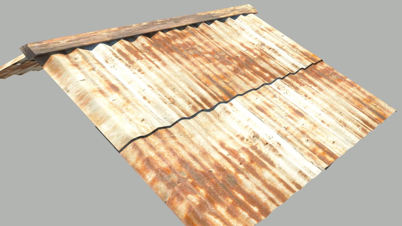 Maya tutorial:How to model a Tin Roof