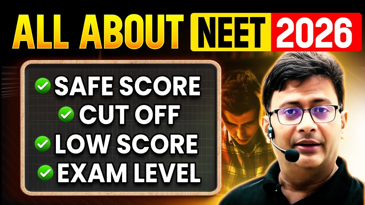 🔴All About NEET 2026 | NEET 2025 - Safe Score, Cut off, Low Score, Exam Level, | By MD Sir
