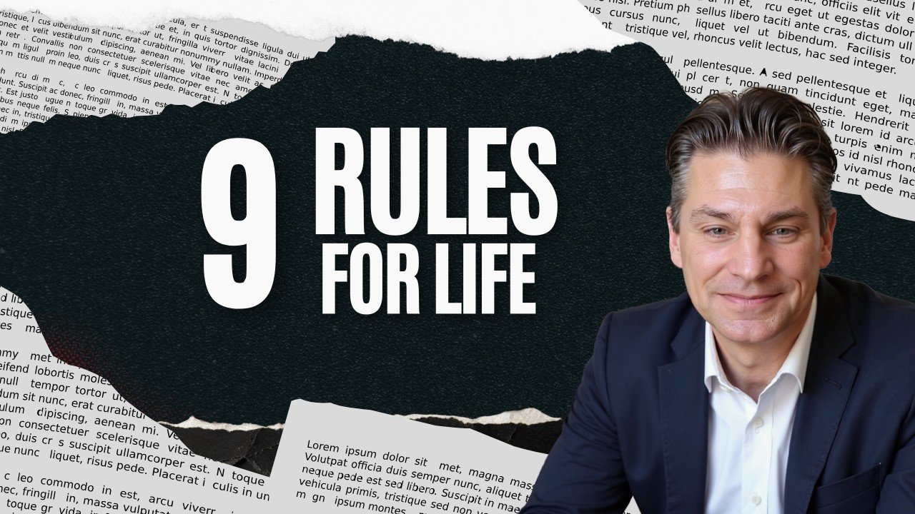9 Rules For Life in 9 Minutes | Chris Lukey