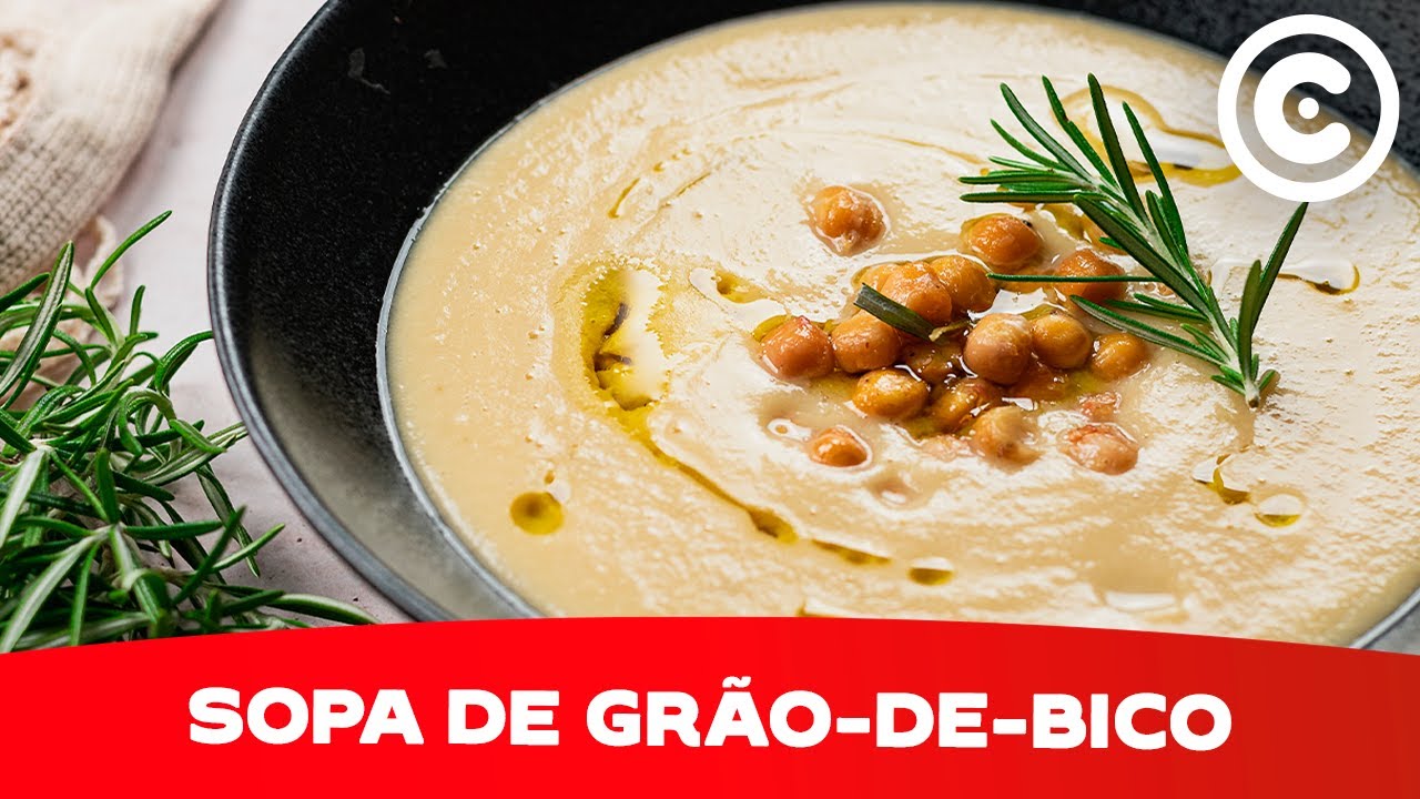 Receita Simples de Sopa de Grão de Bico