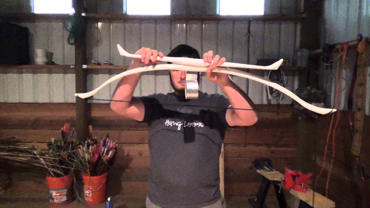 April Fools Bow 2015 - Making a 25-55 Pound Adjustable PVC Penobscot Inspired Double Bow