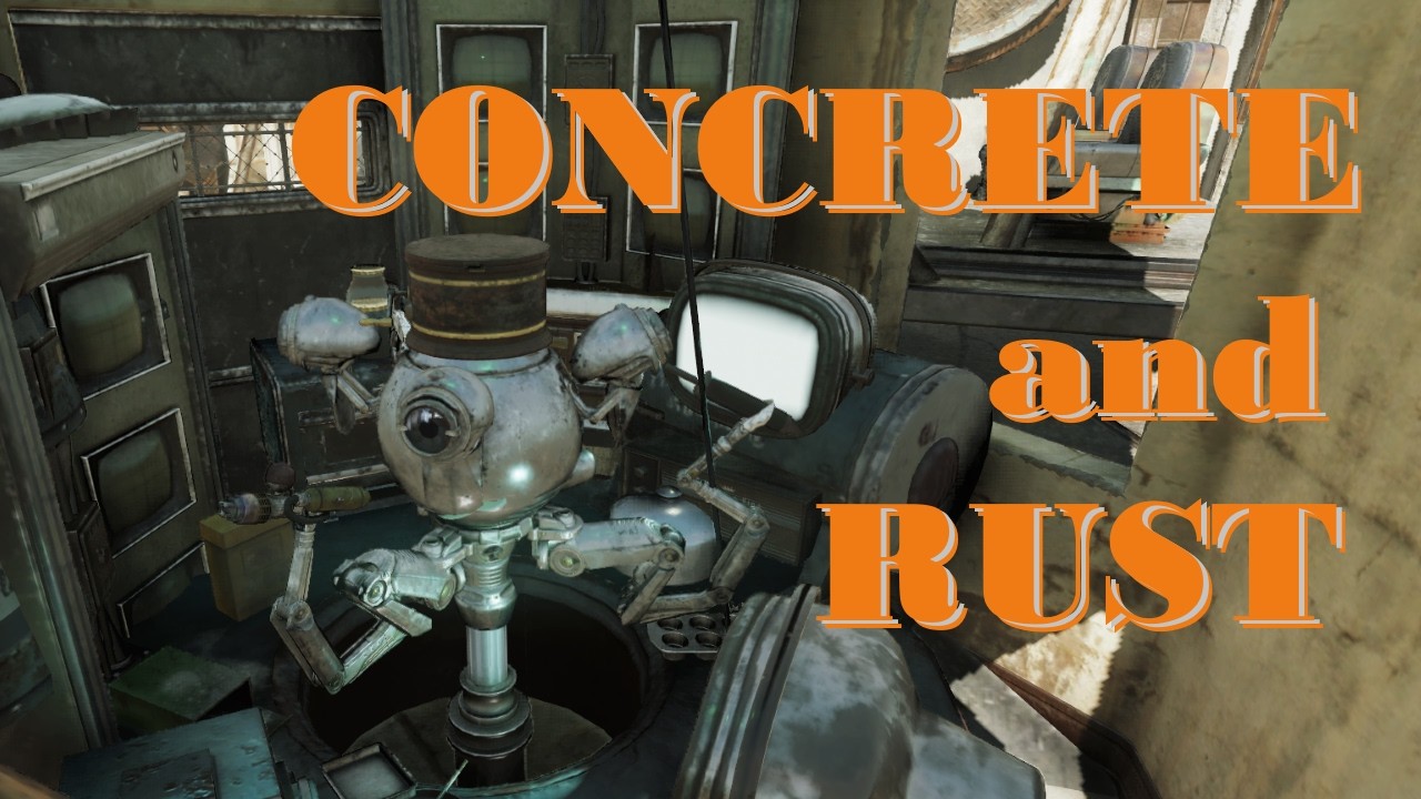Concrete and Rust a Fallout 76 camp.