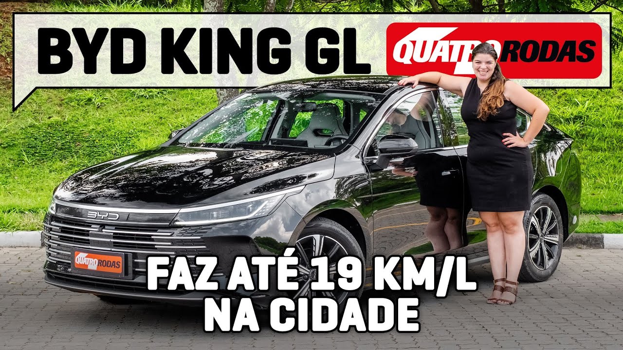 BYD King GL faz ATÉ 19 km/l e é o sedã médio MAIS ECÔNOMICO do Brasil