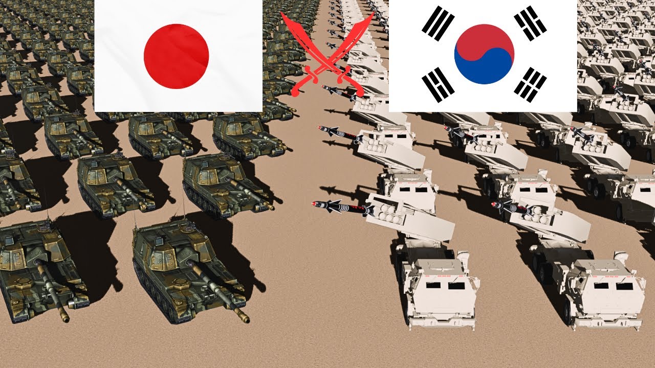 Japan vs South Korea Military Strength Comparison 2025 | Korean vs Japanese Army Power 2025