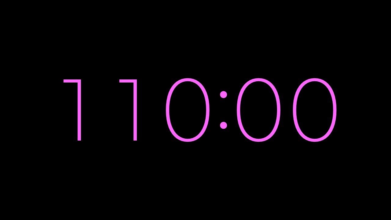 110 Minute Timer - Pink