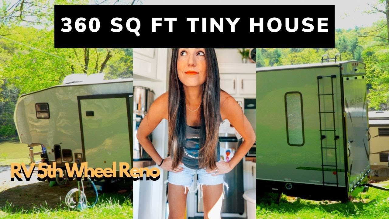 Modern 5th Wheel RV Renovation | Full-time RVing Tour | Family of Four in 360sq feet | Full Time RV