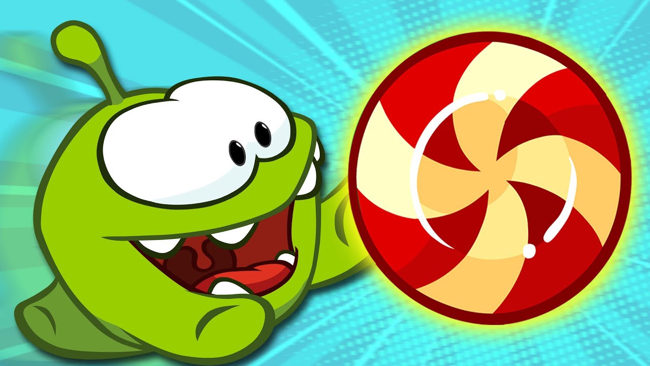Om Nom quiere comer dulces grandes 🍭 Videos educativos divertidos para niños