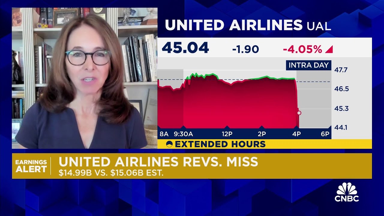 United Airlines stock drops after mixed Q2 results