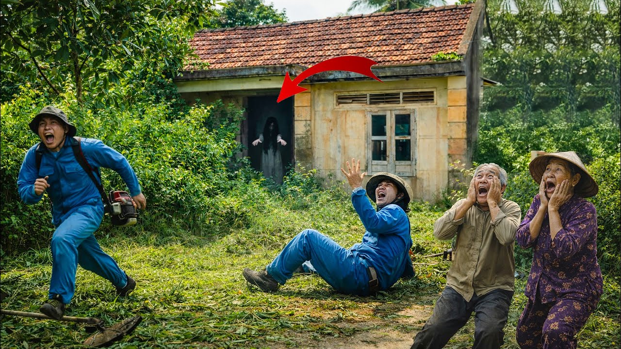 Time-Lapse: Workers Flee in Terror as a Ghost Appears Inside the Abandoned House 😱