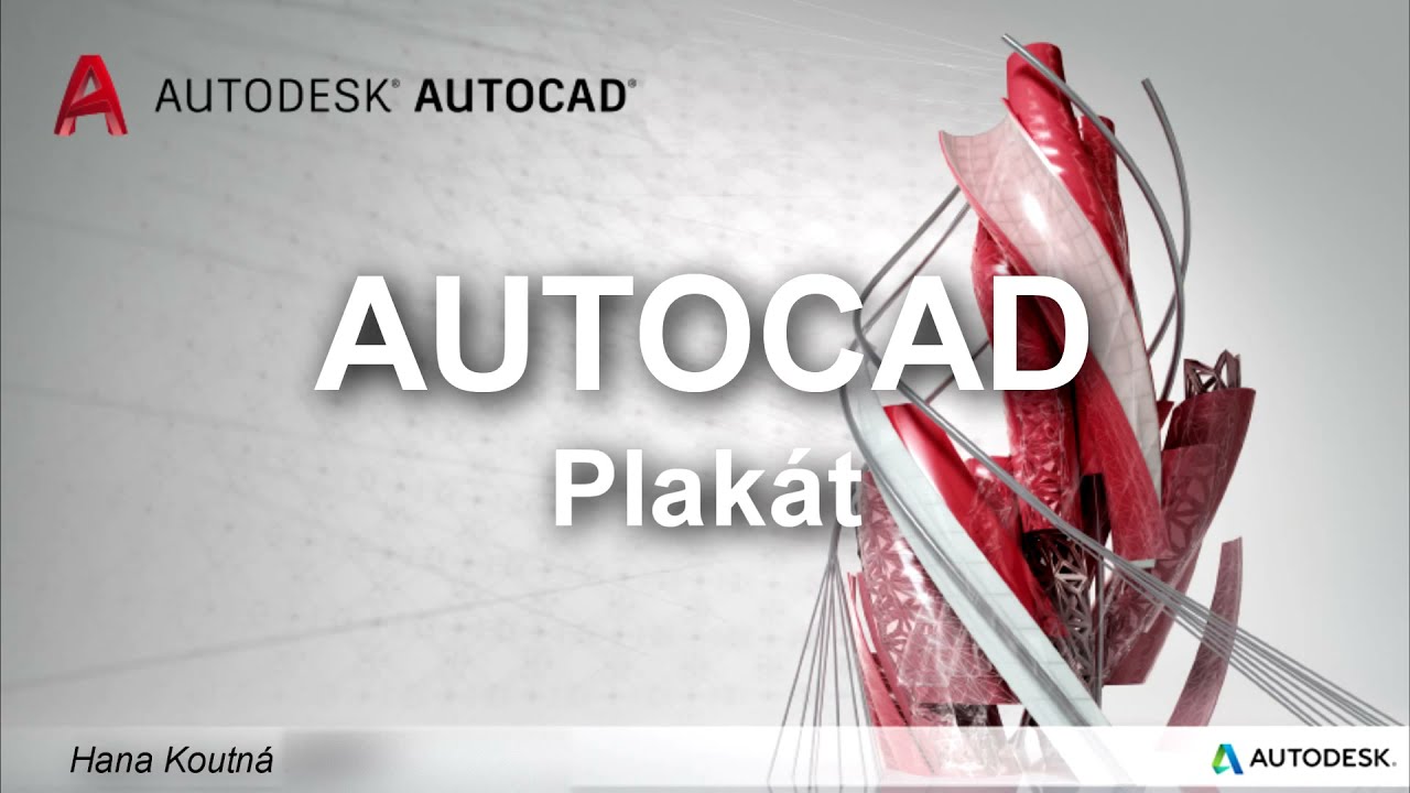 Autocad - Tiskové rozvržení, plakát