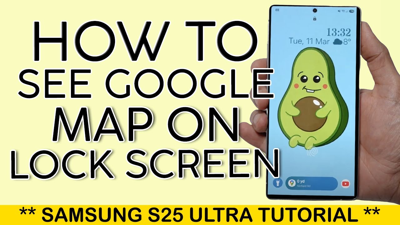 How to See Google Map Direction on Lock Screen Using Now Bar on Samsung S25 Ultra 2025