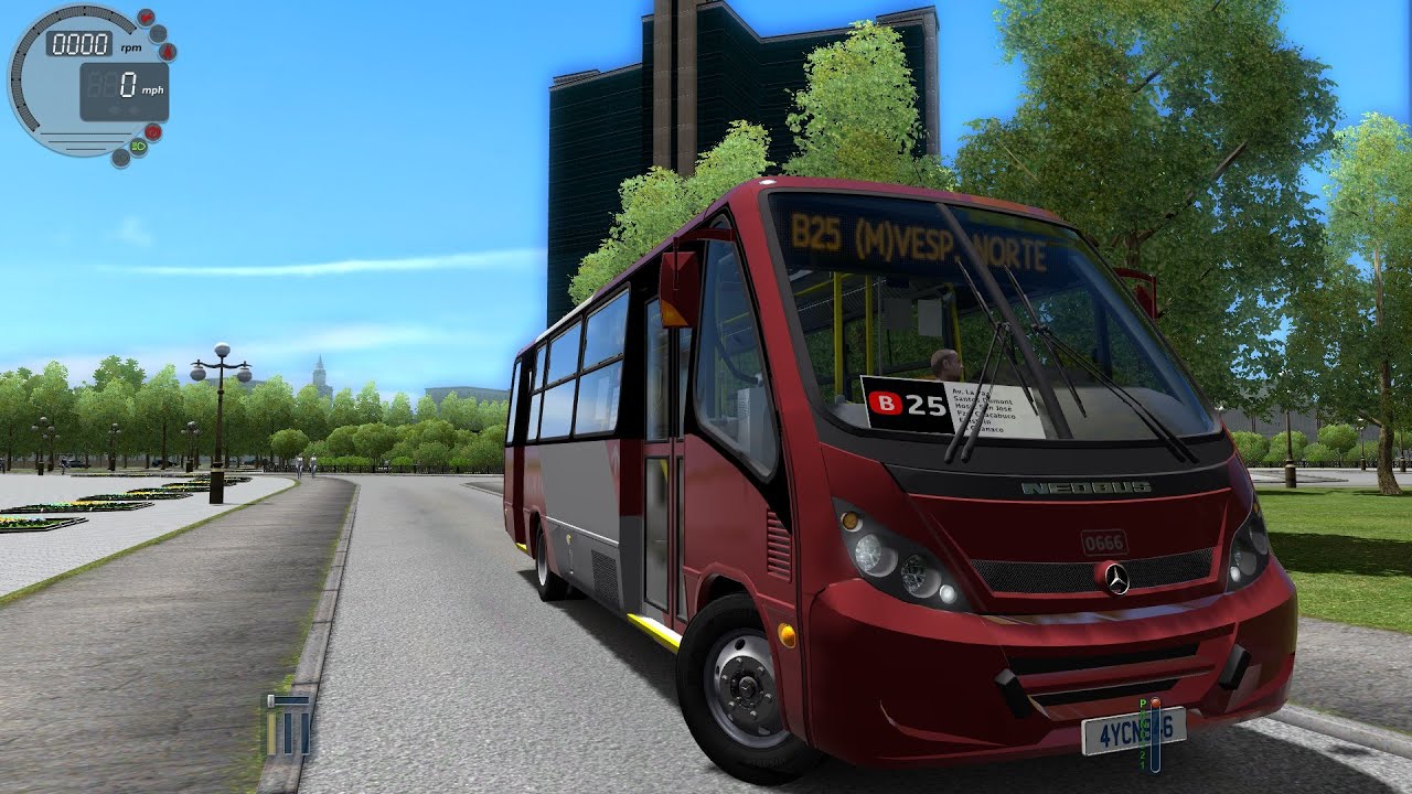 City Car Driving 1.5.0 Mercedes Neobus Thunder [Logitech G27]