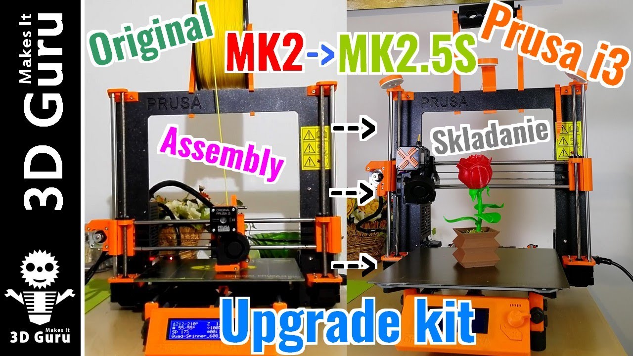 Original Prusa i3 MK2 to MK2.5S upgrade - Assembly video / Video zo skladania