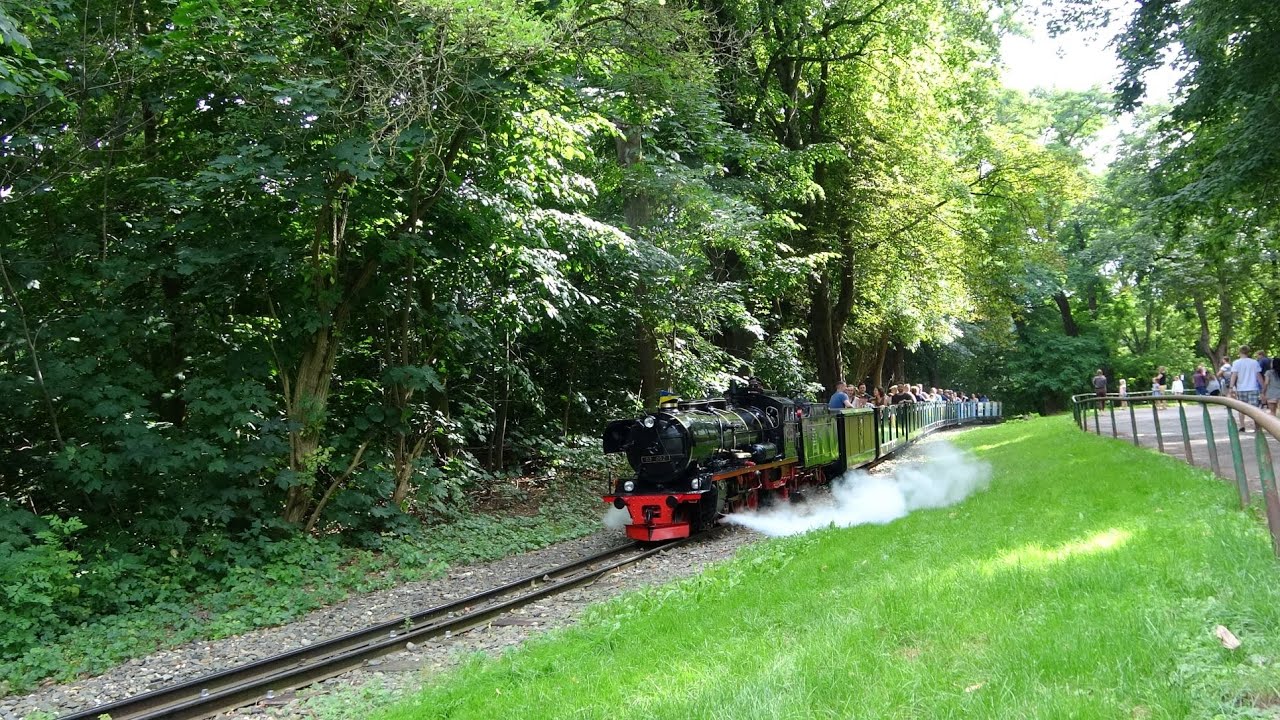 Besuch der Leipziger Parkeisenbahn mit Dampf um den Auensee am 08.08.2021