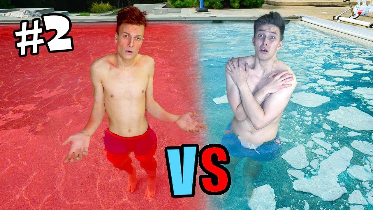Défi Piscine CHAUDE vs FROIDE **partie 2**