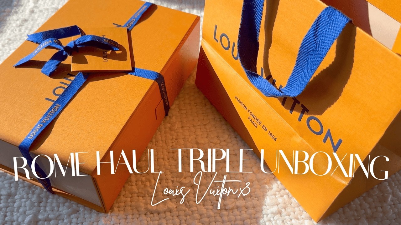 Покупки в Риме | Распаковка трех сумок Louis Vuitton