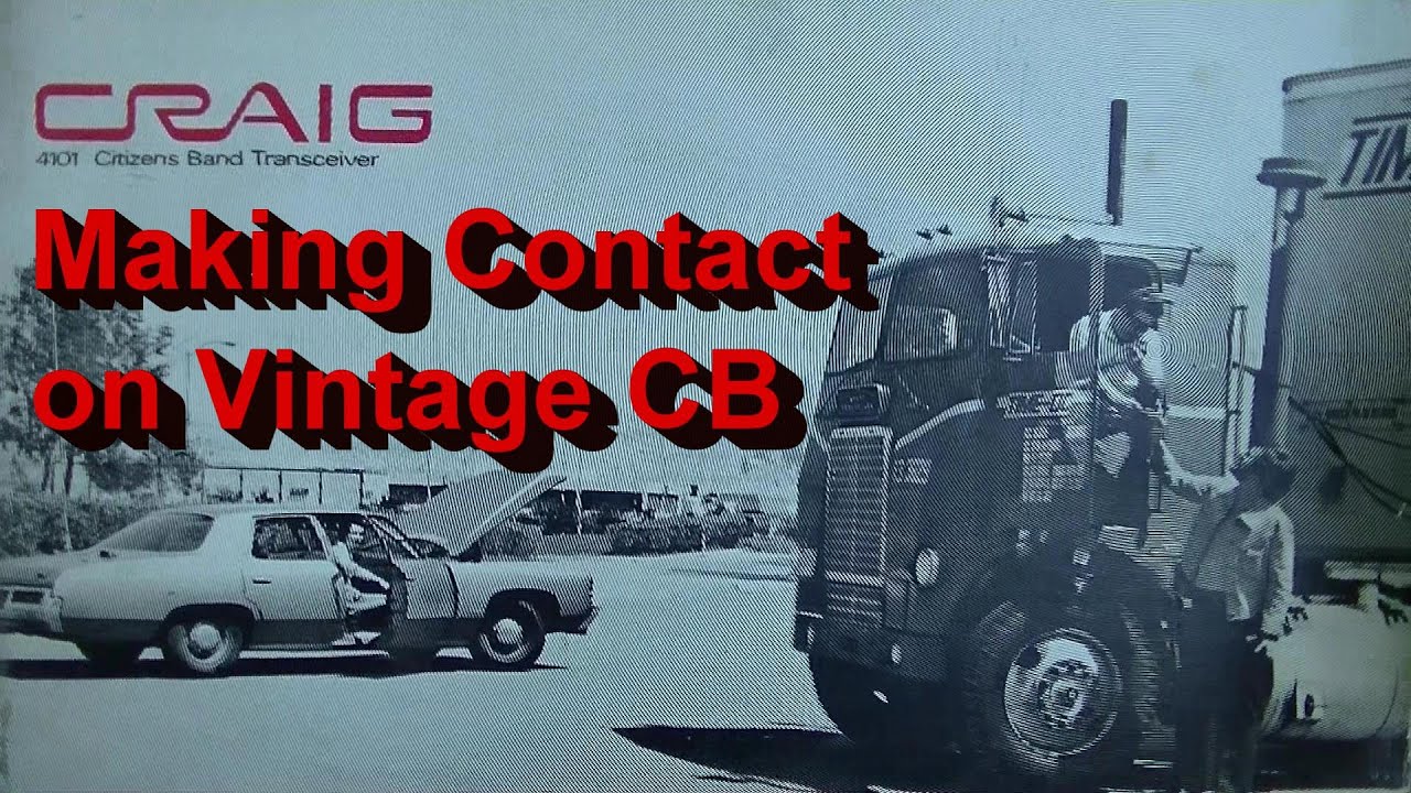 Распаковка радиостанции CB NOS CRAIG 4101. Установление связи. Просмотр коробки с винтажным хламом.