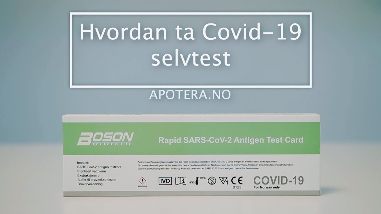 HVORDAN TA COVID-19 SELVTEST - APOTERA