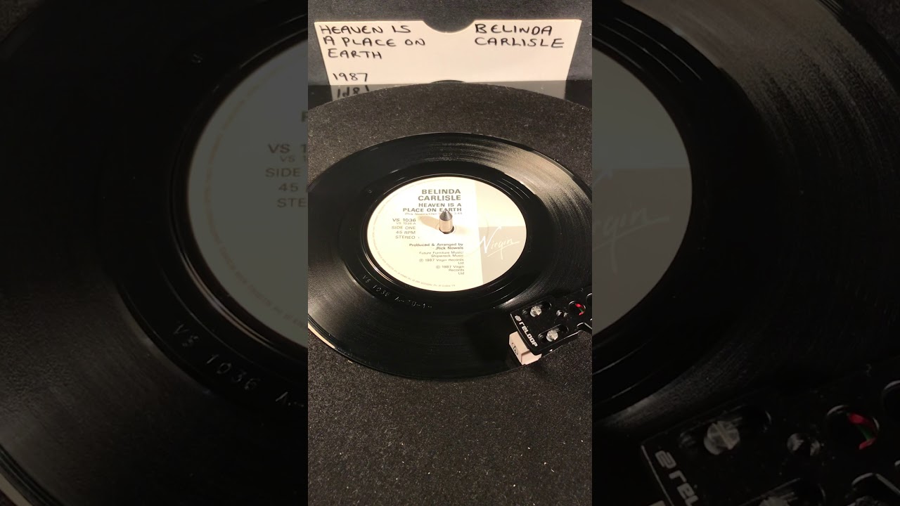 Belinda Carlisle - Heaven Is A Place On Earth ( Vinyl 45 ) From 1987 .