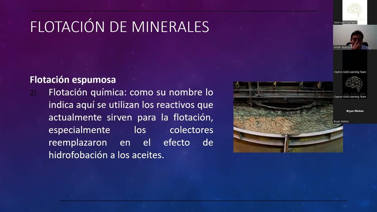 Webinar  - Fundamentos de Flotación  de Oro y Plata