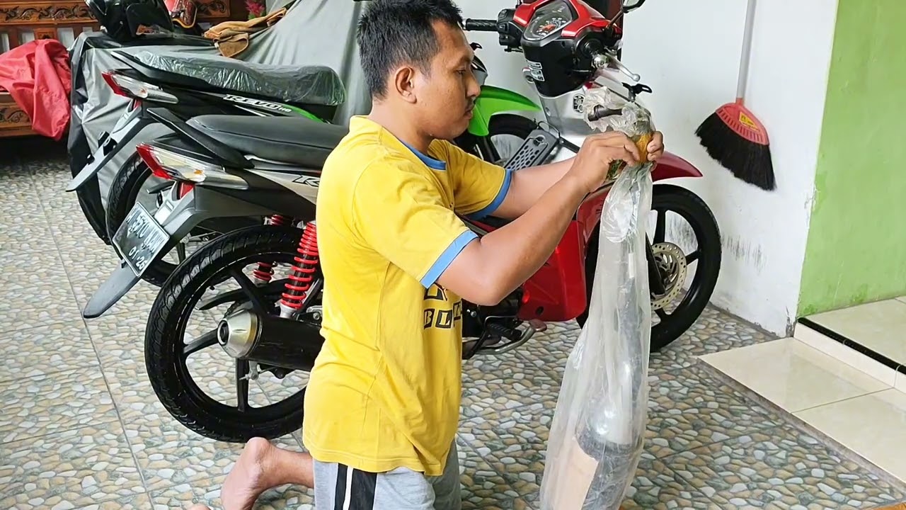UNBOXING & REVIEW KNALPOT HONDA REVO ABSOLUTE ORIGINAL NOS AHM (part 7 progress restorasi)❗❗