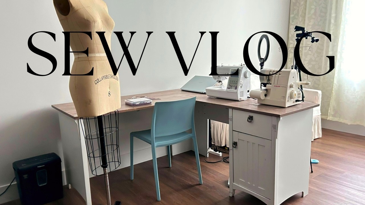 Setting Up My New Minimal Sewing Space | Sew Room Tour 2025 