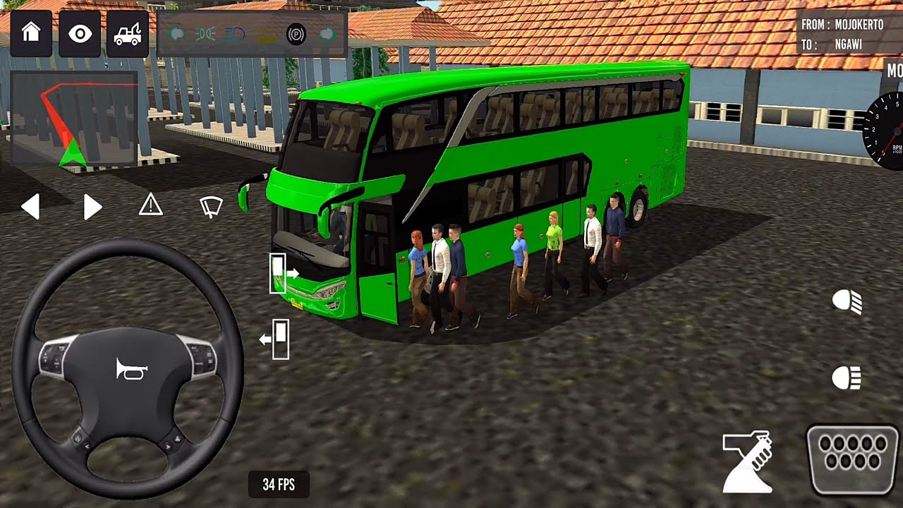 Part -4964 | Bus Simulator Indoneshia - Bus Wala Game - Bus Simulator Indoneshia #bus 