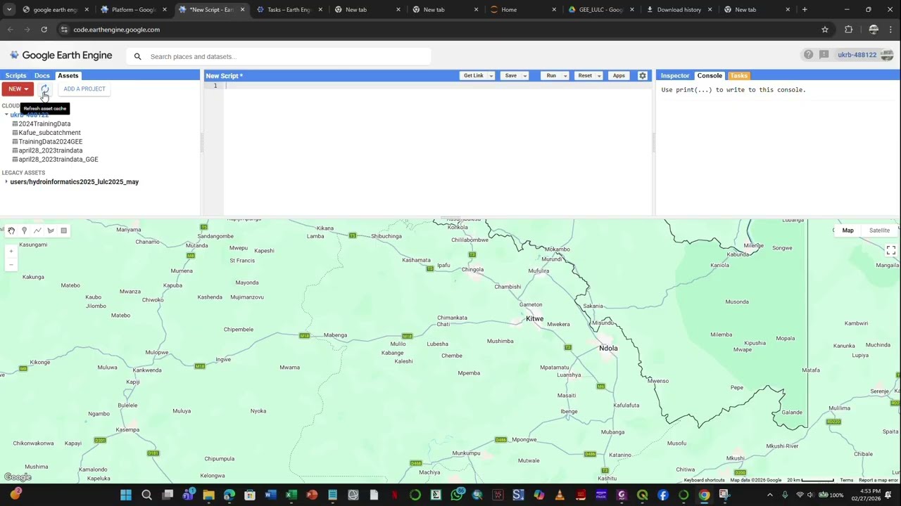 GEE Shapefile upload